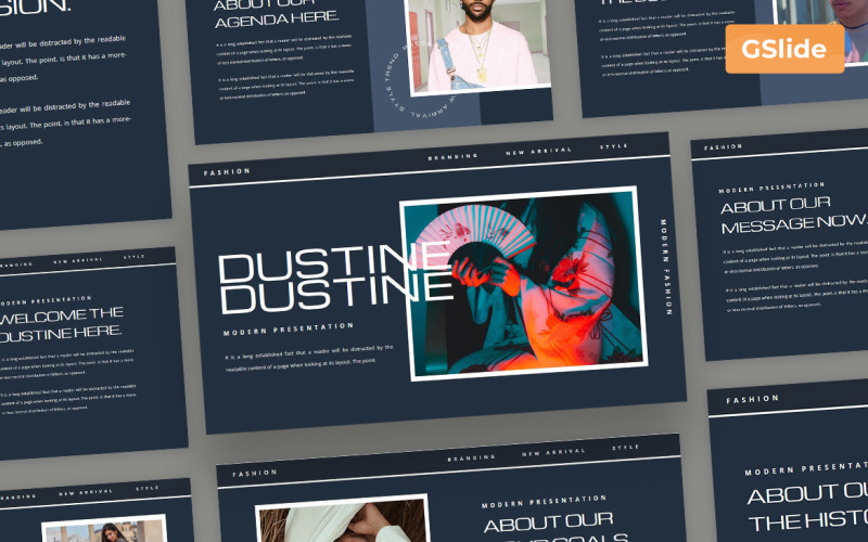 Dustine - Präsentationsvorlage für Google-Präsentationen