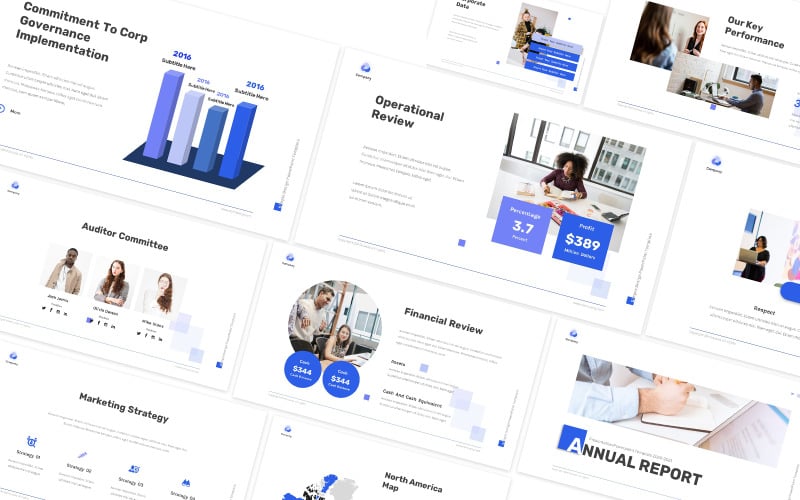 Annual Report Business Google Slides Template