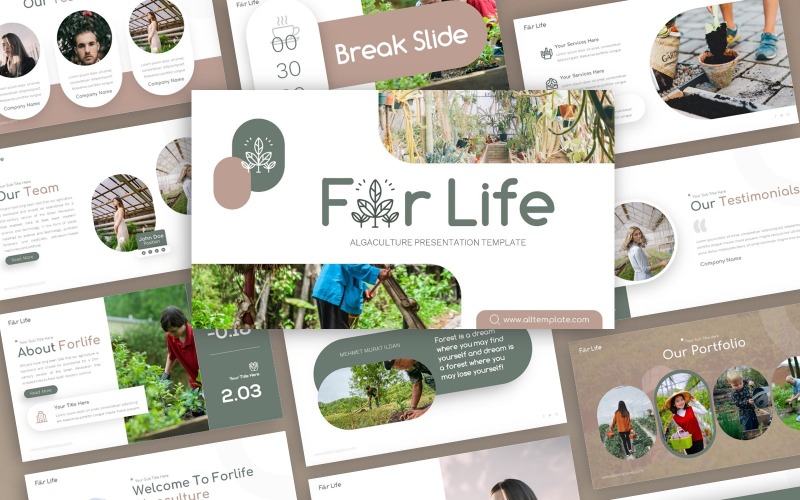 Forlife - Multifunctionele Sjablonen PowerPoint presentatie