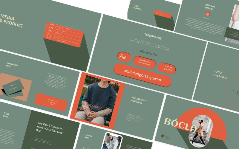 Шаблон Google Slides с рекомендациями по использованию бренда Bocla