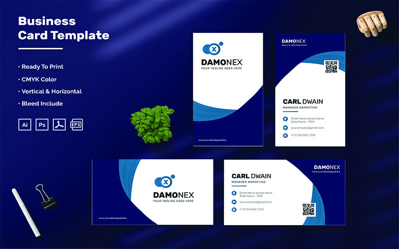 Damonex - Business Card Template