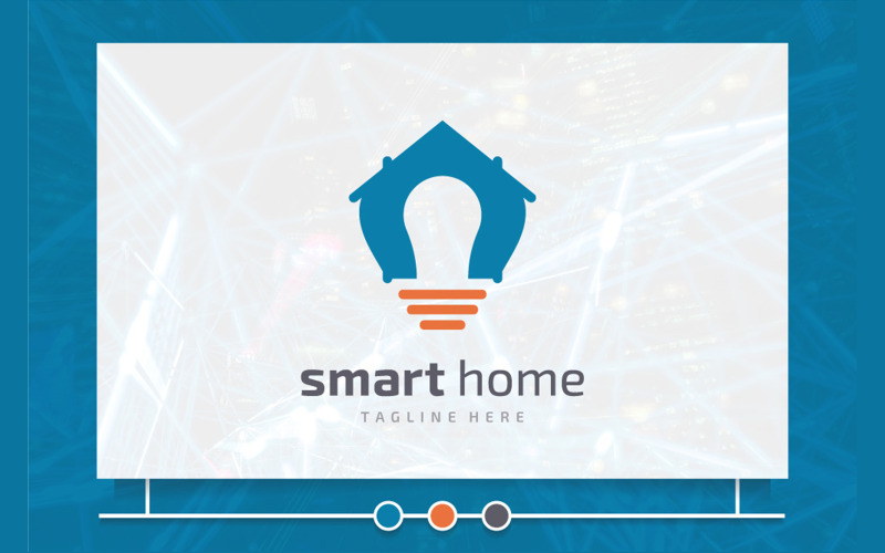 Concetto creativo e moderno Vector Smart Home Logo Design