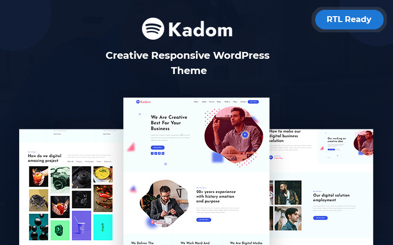 Kadom - Yaratıcı Duyarlı WordPress Teması
