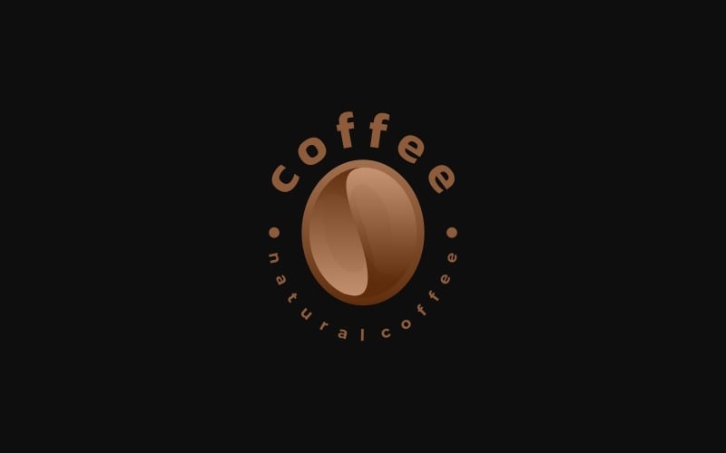 Stile del logo sfumato caffè
