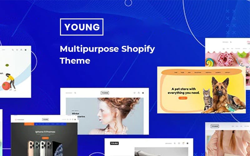 Young — uniwersalny motyw Shopify