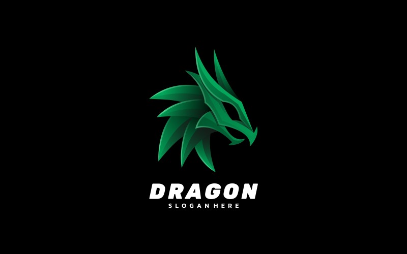 Dragon přechodu Logo šablony