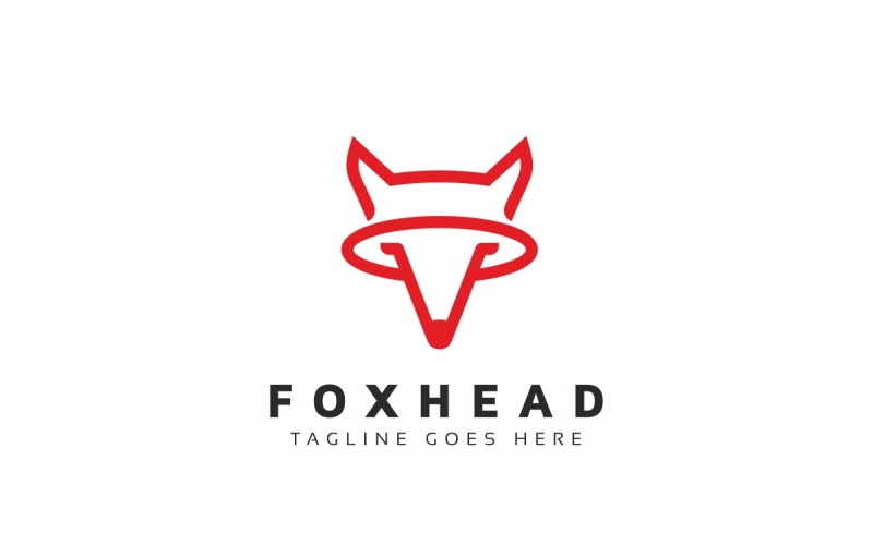 Fox Head Brand Logo Template