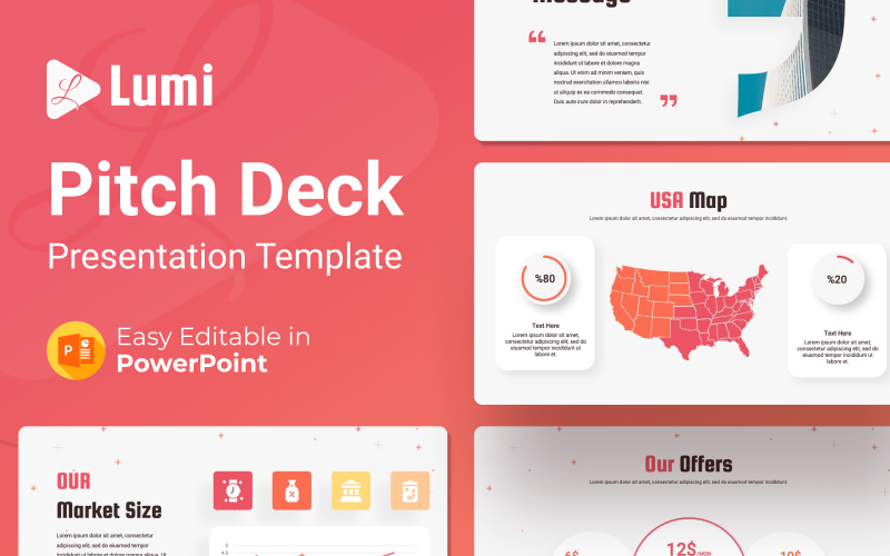 Lumi - Modello PowerPoint di presentazione del pitch deck