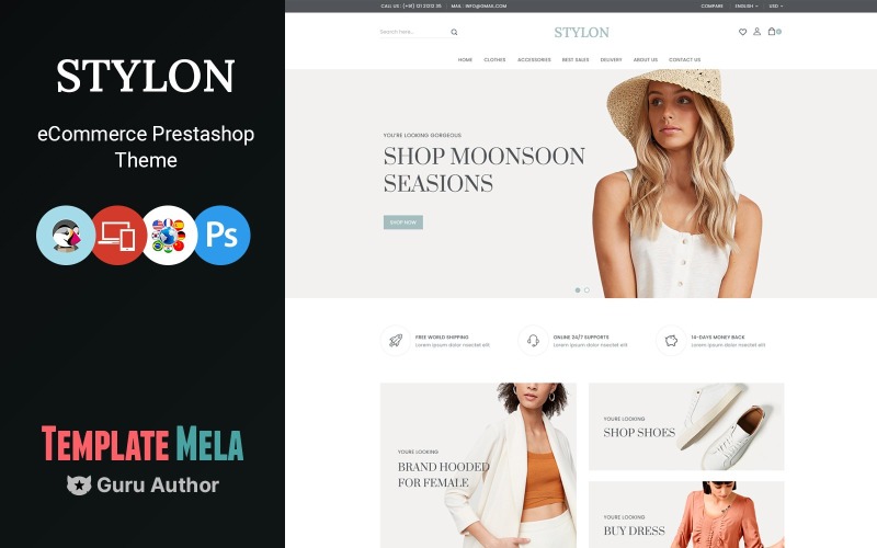 Stylon Fashion and Shoes Store Szablon Prestashop