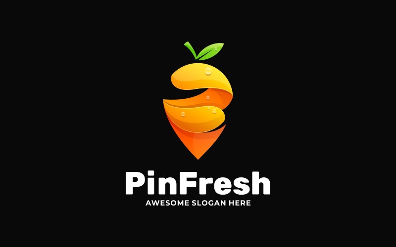 Закрепите стиль логотипа Fresh Gradient