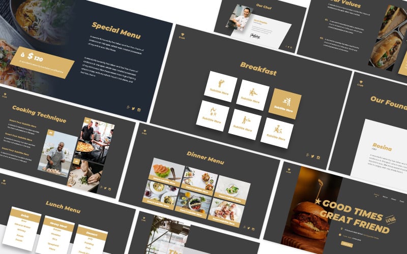 Craft Kitchen Google Slides Template