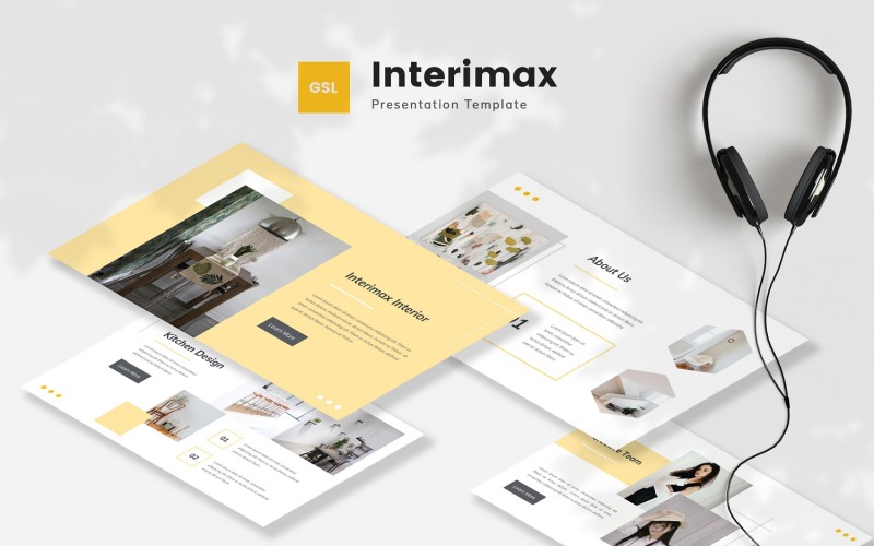 Interimax - Google-Präsentationsvorlage für Innenräume