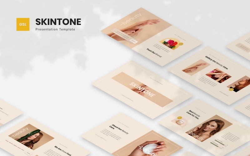 Skintone - Plantilla de diapositivas de Google para el cuidado de la belleza
