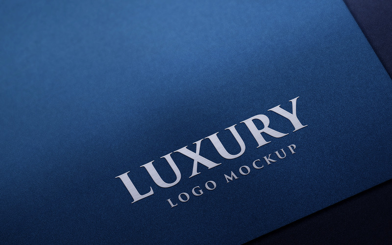 Minimalistyczny papierowy makieta logo Psd