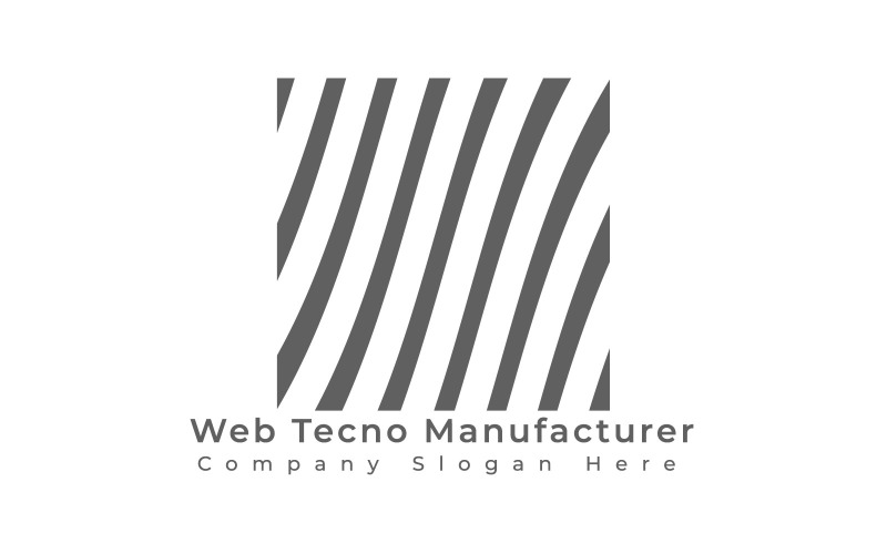 Шаблон логотипа производителя Web Techno