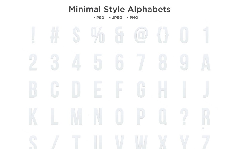 Alphabet de style minimal, typographie abc