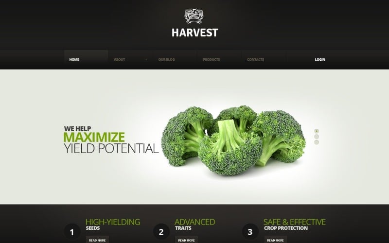 Free Agriculture Responsive WordPress Template