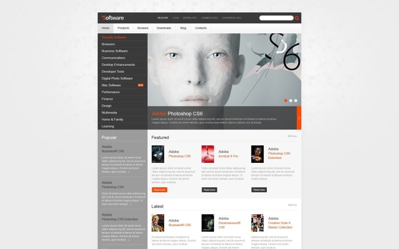 Free WordPress Theme for a Software Company