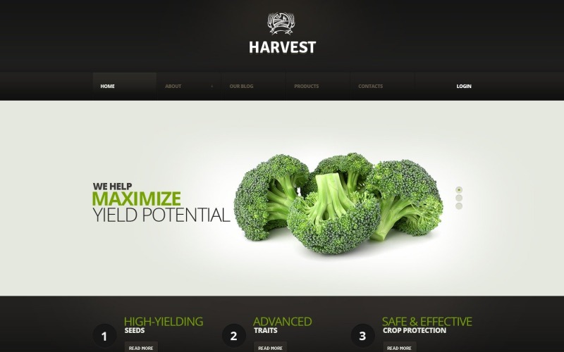 Modello WordPress reattivo gratuito per l'agricoltura