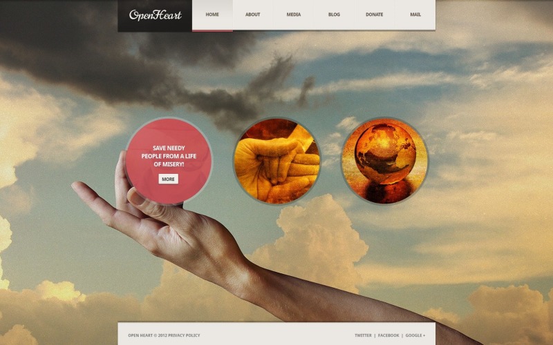 Template WordPress grátis para ONGs e instituições de caridade