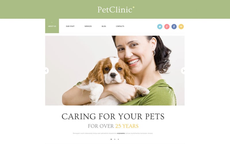 Бесплатная тема WordPress для успешных животных и домашних животных