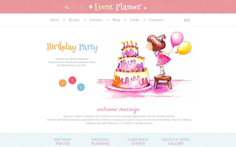 Gratis Event Planner Responsive WordPress -mall