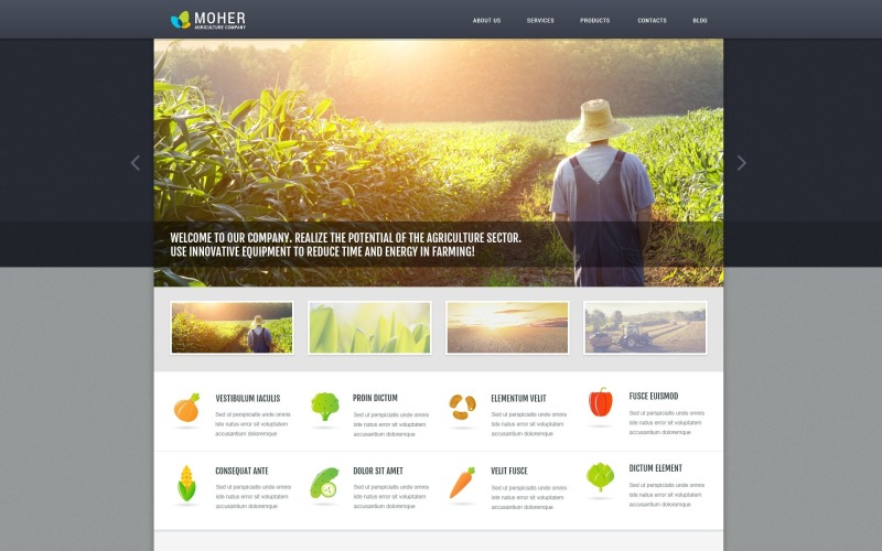 Gratis Jordbruk Responsivt WordPress -tema