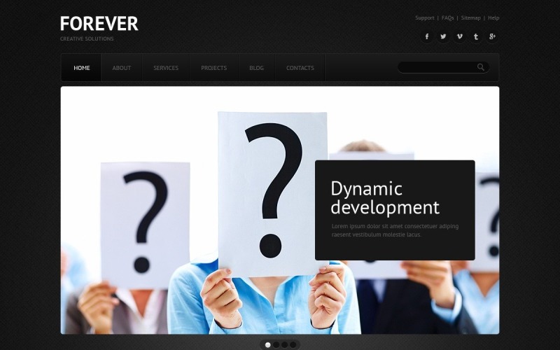 Gratis WordPress-sjabloon voor een advieswebsite