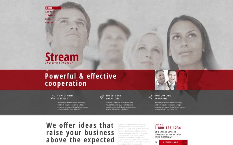 Thème WordPress responsive de conseil gratuit