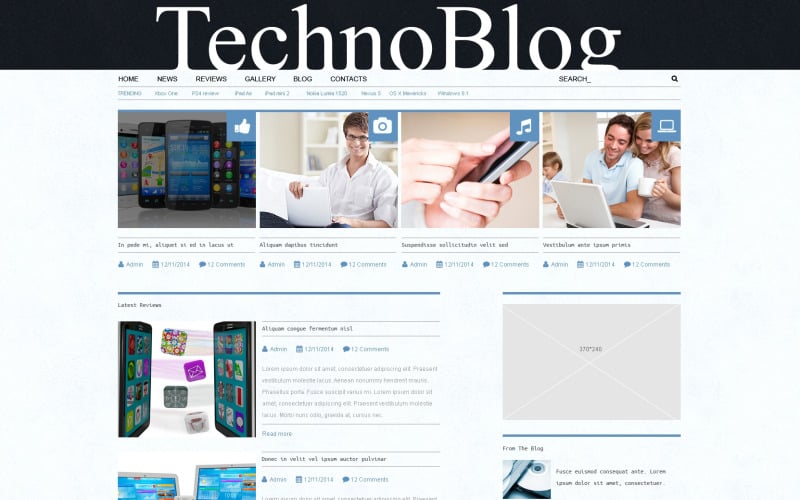 Ücretsiz Elektronik İnceleme WordPress Şablonu