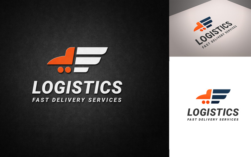 Logistikföretagets logotypmall