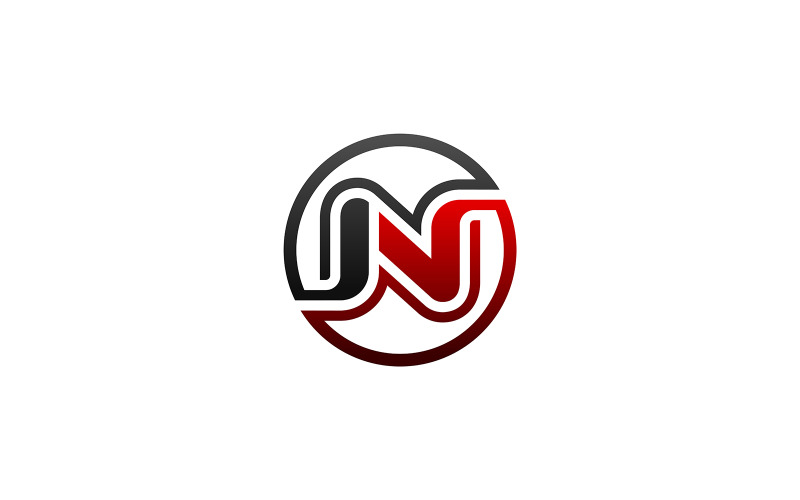 N лист логотип дизайн вектор шаблон
