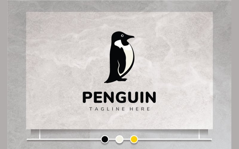 Pingouin Mignon Creation De Logo Templatemonster