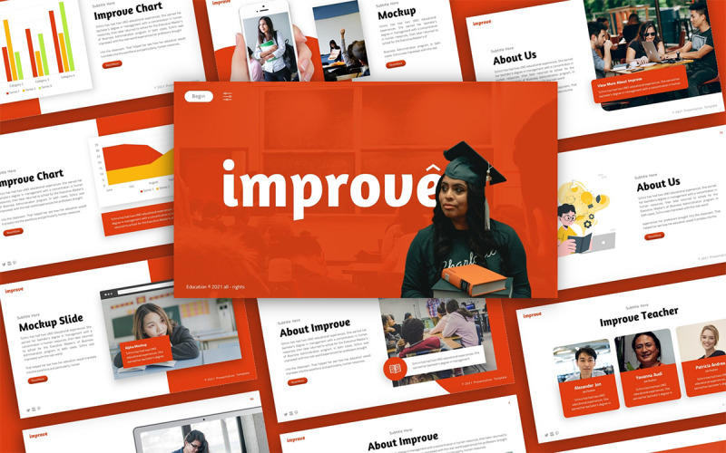 Verbeter onderwijspresentatie Sjablonen PowerPoint presentatie
