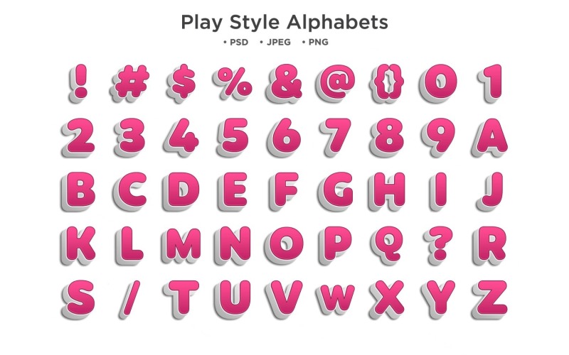 Alfabeto stile di gioco, tipografia Abc