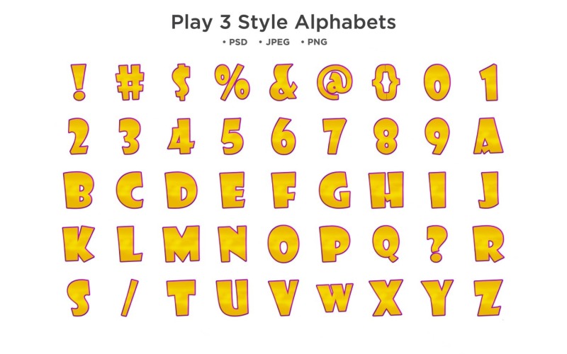 Играть в 3 стиля алфавита, типографика Abc