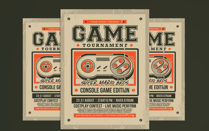 Gaming Tournament Flyer Template - Free Download