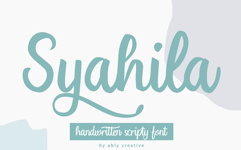Police de calligraphie parfaite Syahila