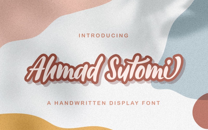 Ahmad Sutomi - Font scritti a mano