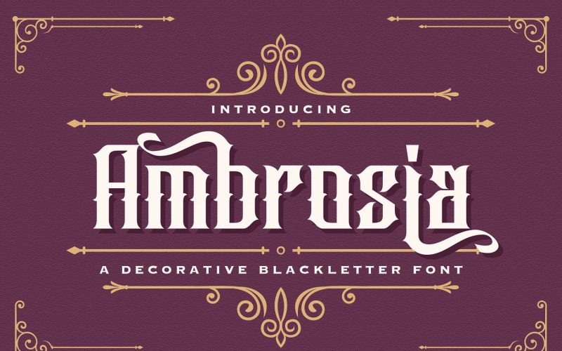 Ambrosia - Dekorative Schrift Blackletter