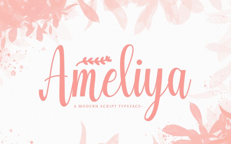 Ameliya - Kézzel írt betűtípus