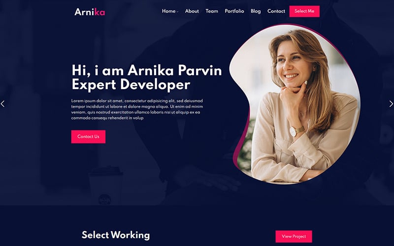 Arnika Personal Creative Responsive WordPress Theme