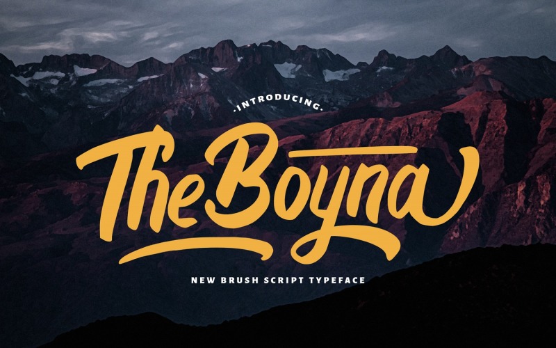 Boyna - Boyna Bold Script Font
