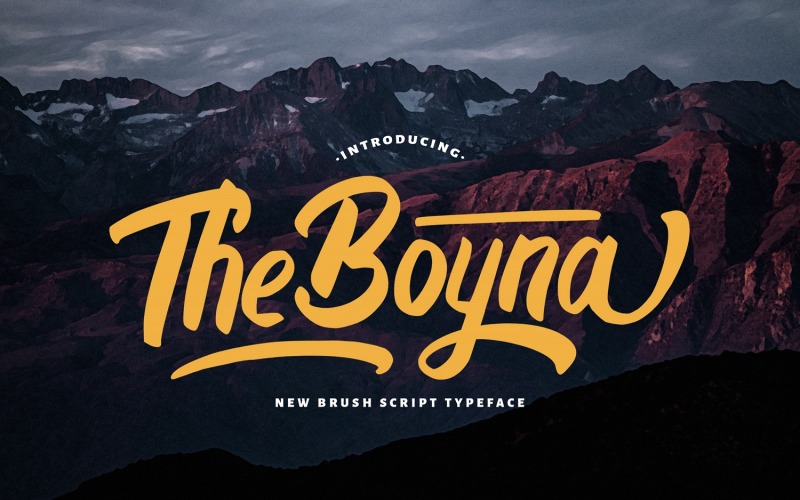 Boyna - Boyna Bold Script-lettertype