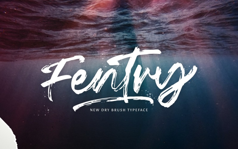 Fentry - Texturierte Pinselschrift