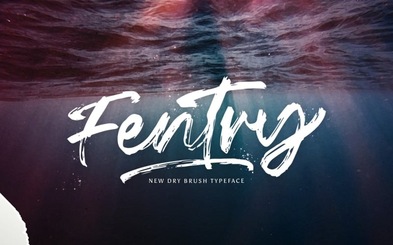 Fentry - 纹理笔刷字体