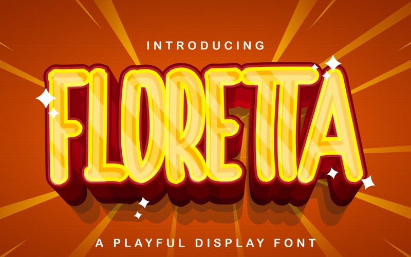 Floretta - Carattere di visualizzazione giocoso