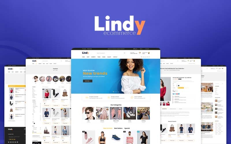 Lindy - многоцелевая адаптивная тема Prestashop для магазина