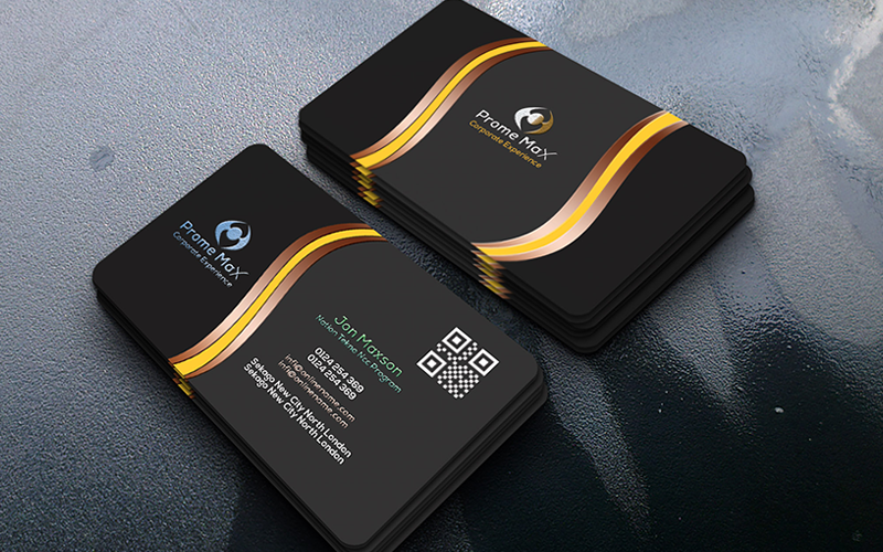 Modern Luxurious Business Card so-137 - TemplateMonster