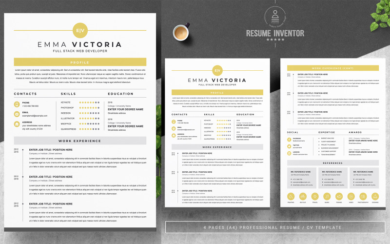 Emma Victoria / Szablon CV
